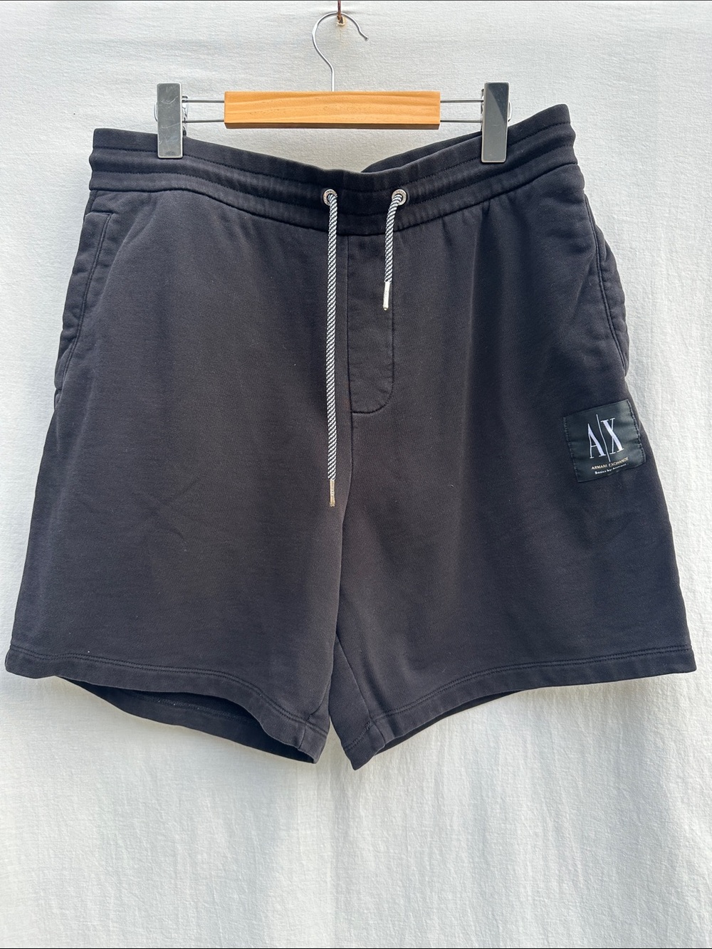 A|X Black Casual Drawstring Sweat Shorts